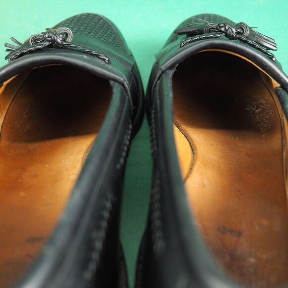 Allen Edmonds Cody Woven Black Leather Tassel Loafer Kiltie Men Size 11 C Narrow main image 10